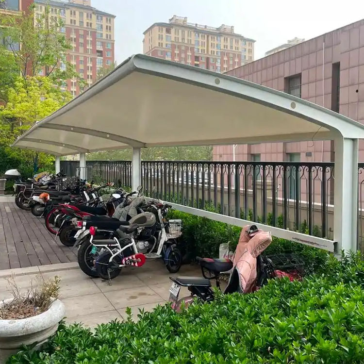 文山膜结构电动车棚